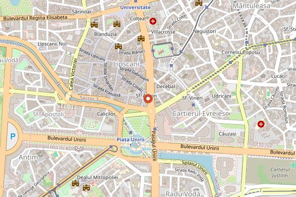 Map showing Wok pe Loc in Bucharest