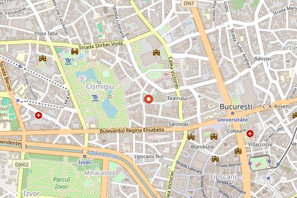 Map showing Burger Van Bistro in Bucharest