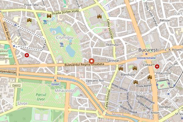 Map showing Faruno in Bucharest