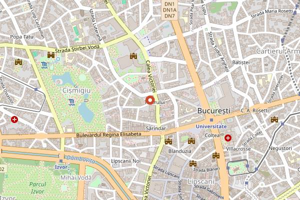 Map showing Winestone in Bucharest