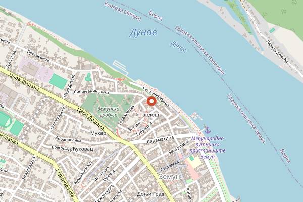 Map showing Salas 034 in Belgrade