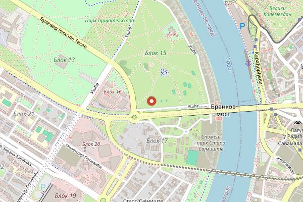 Map showing Belgrade Beer Fest in Belgrade