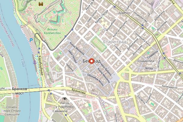 Map showing Belgrade Burger Festival in Belgrade