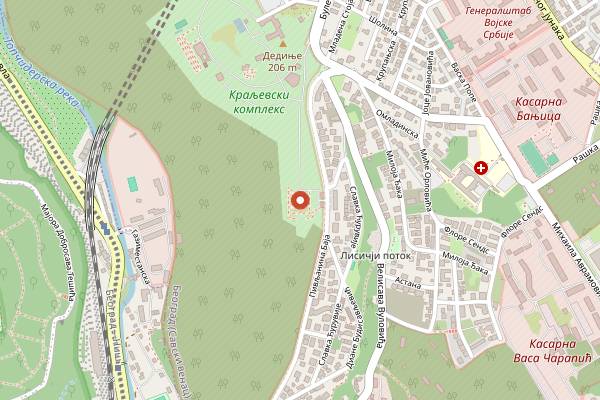 Map showing Summer Belgrade Wine Salon in Belgrade