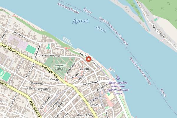 Map showing Restoran Reka in Belgrade