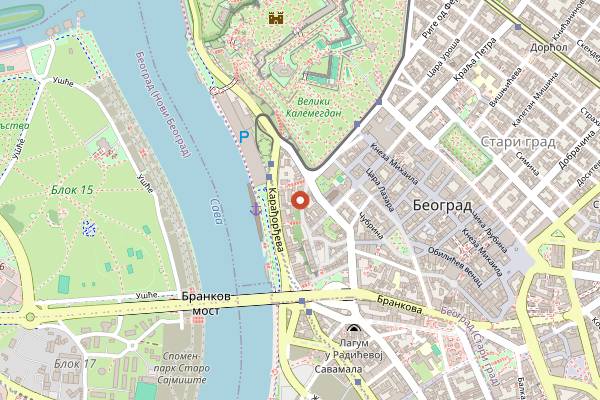 Map showing Langouste in Belgrade