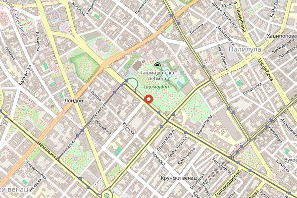Map showing Madera in Belgrade