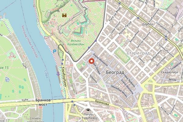 Map showing Vinoteka Decanter in Belgrade
