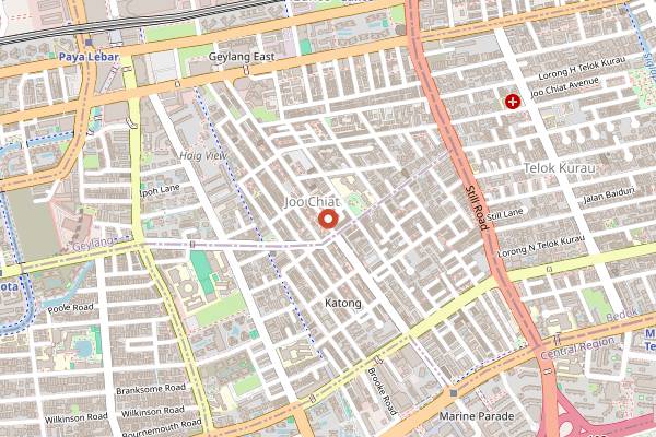 Map showing Bastille Bakery in Singapore