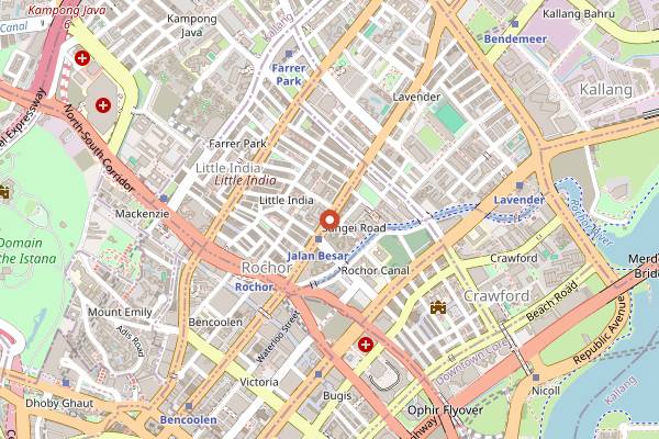 Map showing Asylum Coffeehouse in Singapore