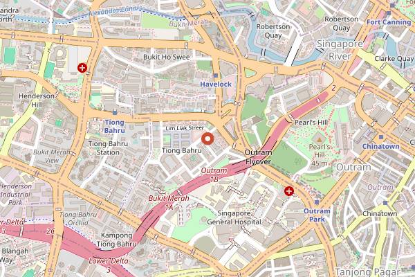 Map showing Hello Arigato Tiong Bahru in Singapore