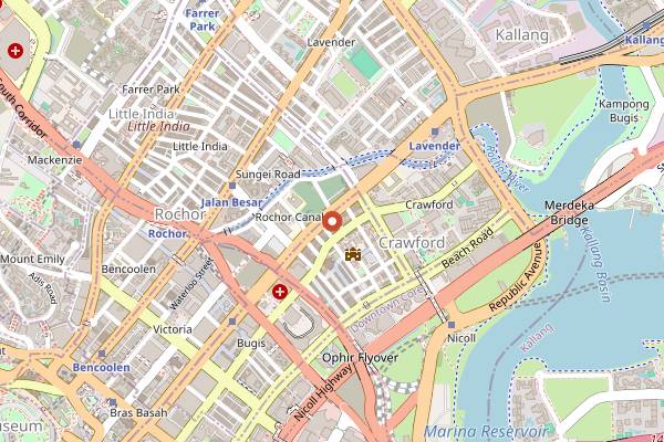 Map showing Symmetry in Singapore