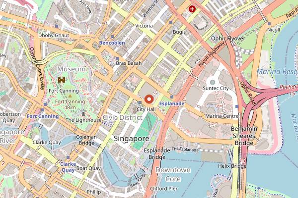 Map showing JAAN by Kirk Westaway in Singapore