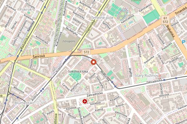 Map showing Chefparade Miletičova in Bratislava