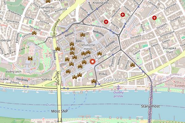 Map showing Forky's Bratislava in Bratislava