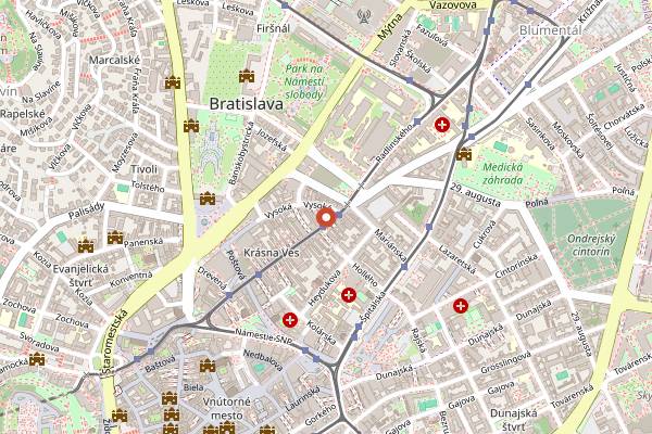 Map showing U Sedliaka in Bratislava
