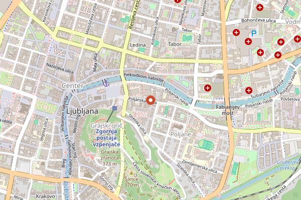 Map showing Brot Pekarna in Ljubljana