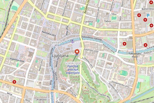 Map showing Daktari in Ljubljana