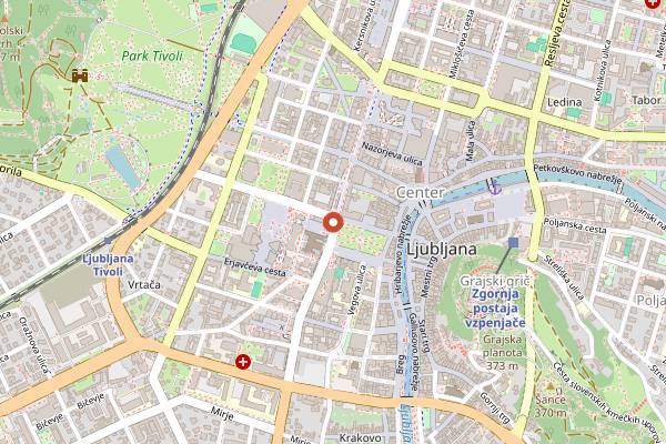 Map showing Mister Beer in Ljubljana