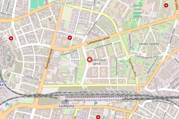 Map showing Maister Pub in Ljubljana