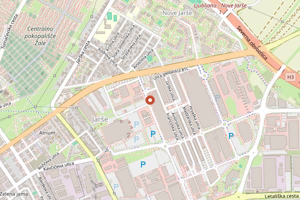 Map showing Brunch in Ljubljana