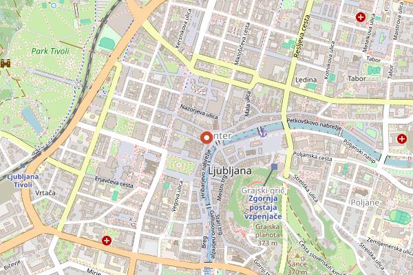 Map showing Stow 2 Go in Ljubljana