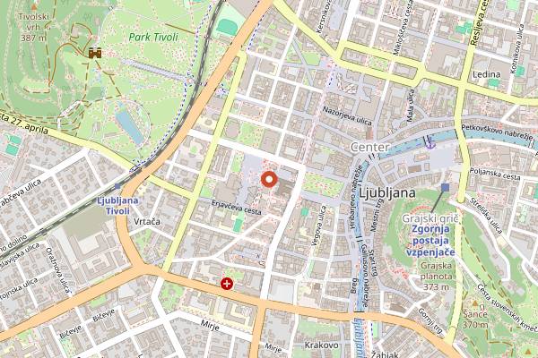 Map showing Buna in Ljubljana