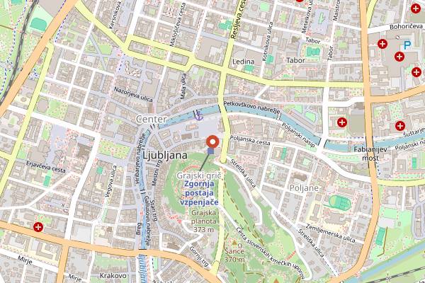 Map showing Cokl by Tine Cokl in Ljubljana