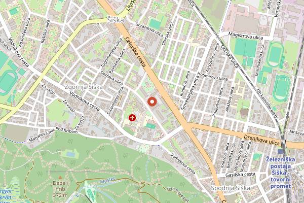 Map showing Kino Siska in Ljubljana