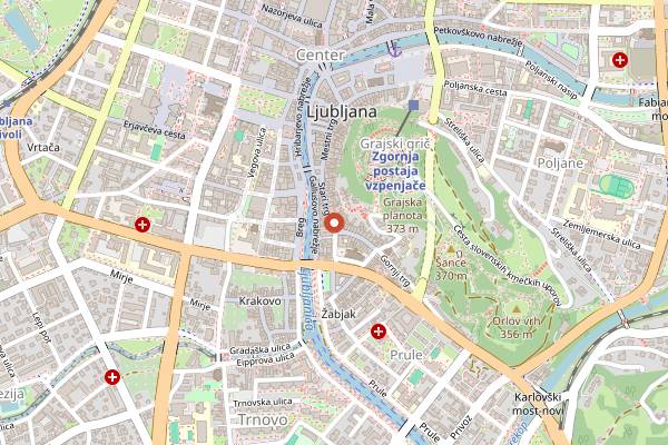 Map showing Druga Violina in Ljubljana