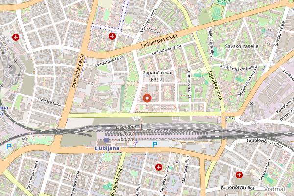 Map showing Le Bistro in Ljubljana