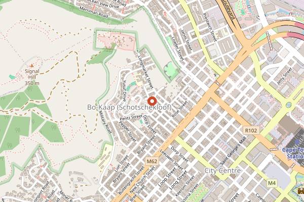 Map showing Bo-Kaap Deli in Cape Town