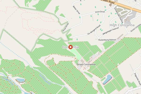 Map showing Vovo Telo in Cape Town