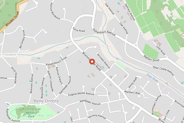 Map showing The Conservatory Bar in Cape Town