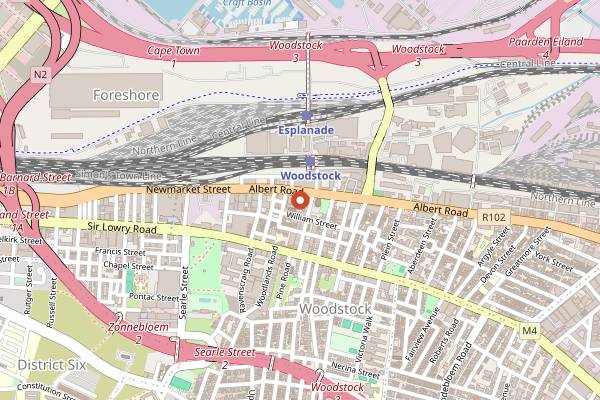 Map showing Solera by Mothercity Liquor in Cape Town
