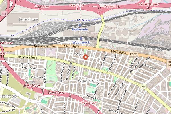 Map showing LOCAL Brewery & Co in Cape Town