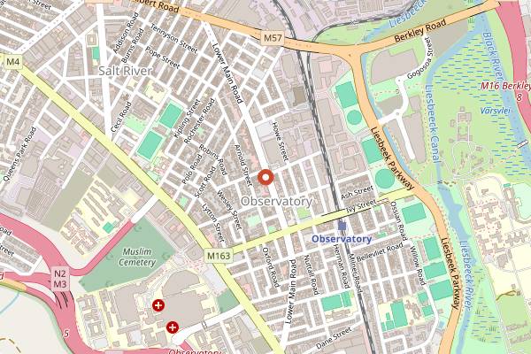 Map showing Ferdinando's Pizza in Cape Town