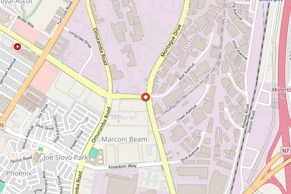 Map showing Good Thyme Cafe in Cape Town