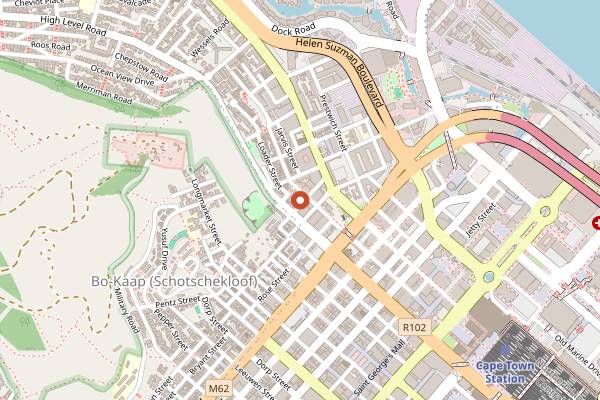 Map showing Loading Bay in Cape Town