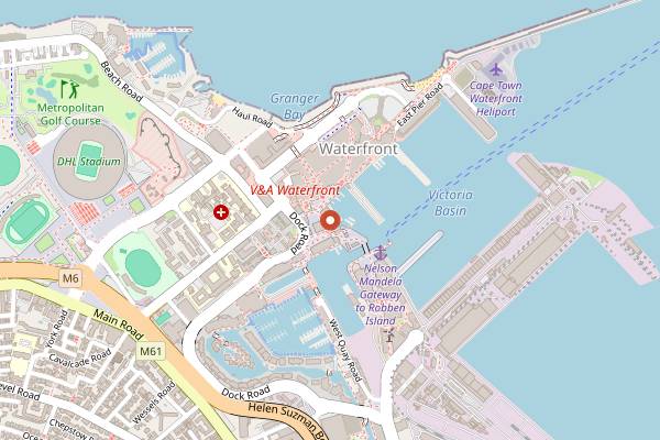 Map showing Shift Espresso Bar in Cape Town