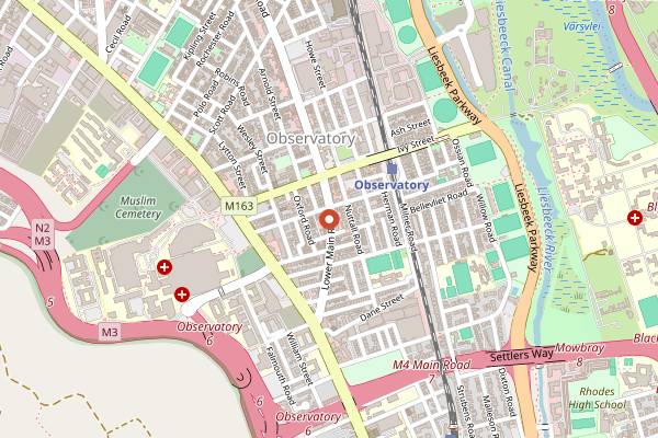 Map showing Sonder Cafe in Cape Town