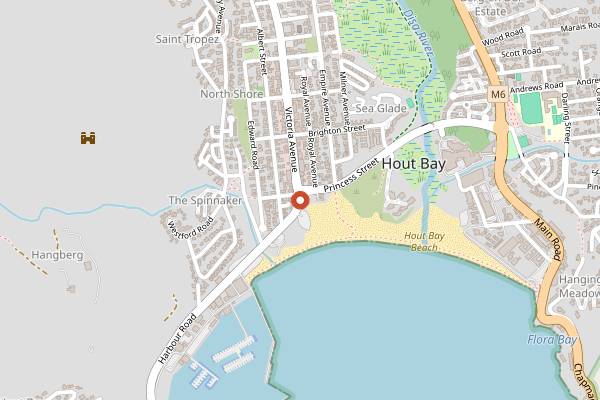 Map showing Z.A. Cafe in Cape Town