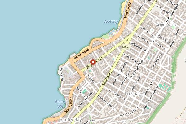 Map showing Brash in Cape Town