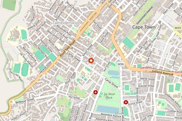 Map showing Saigon Vietnamese Restaurant in Cape Town
