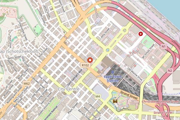 Map showing Mariam's Kitchen in Cape Town