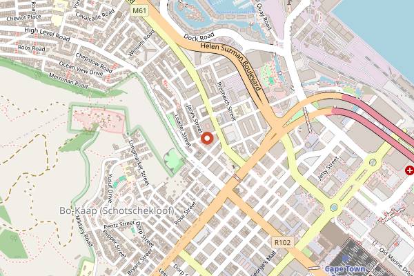 Map showing Romeo and Vero Vegan Butcherie in Cape Town