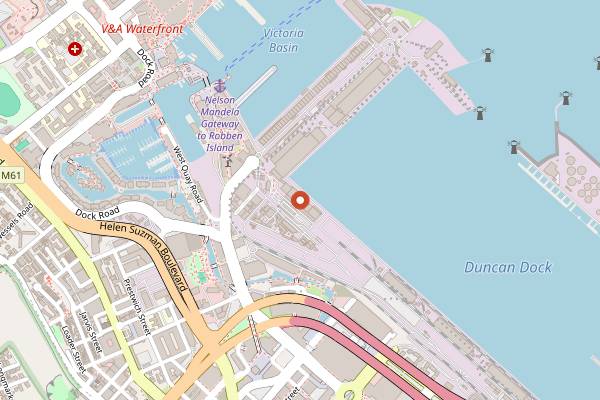 Map showing Sustainable Seafood Fest in Cape Town