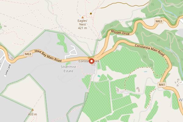 Map showing Foxcroft in Cape Town