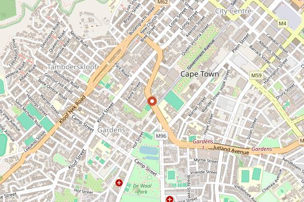Map showing The Red Room by Chefs Warehouse in Cape Town