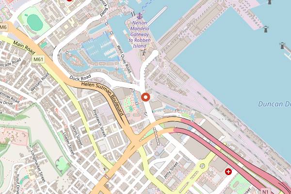 Map showing The Waterside in Cape Town